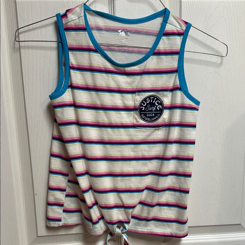 Justice Striped Tank Top